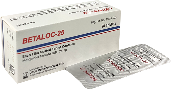 Tablet Betaloc 25mg (98pcs)